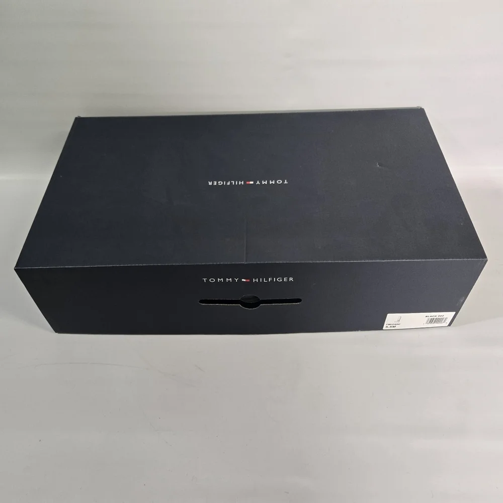 Tommy Hilfiger Ionni Faux Leather Black Riding Boot Knee High 5.5 NIB Equestrian